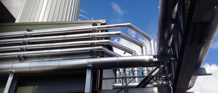 Chilled Water Distribution Pipework at Glanbia